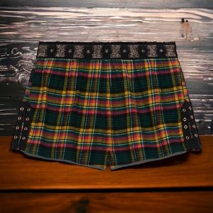 TIED UP TARTAN SLEEP SHORT PINK CANTERBURY PLAID 2X